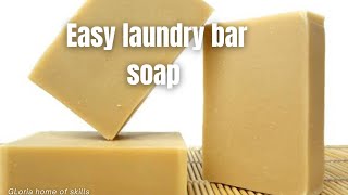 HOW TO MAKE BAR SOAP  HOW TO MAKE BAR SOAP FOR BEGINNERS [upl. by Graves]