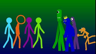 Alan becker stick figures vs Rainbow friends [upl. by Ailsa918]