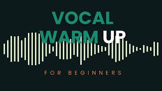 Beginner Vocal WarmUp Easy Exercises to start singing [upl. by Norvell]