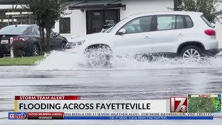 Flooding in Fayetteville Friday due to Helene [upl. by Levesque489]