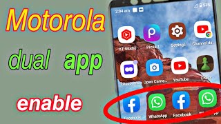 Motorola dual app enable  Motorola dual app setting [upl. by Wheelwright697]