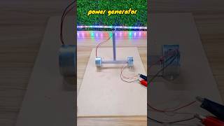 Power generator generatormotor diy dcmoter motor shortvideo [upl. by Ahsinod113]