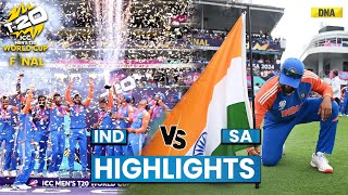 India Vs South Africa Highlights IND Beat SA By 7 Runs Win T20 WC 2024 Final I Rohit Sharma I Kohli [upl. by Annovoj]