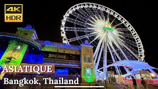 BANGKOK Asiatique The Riverfront  Best Riverside Night Market And Dinner Crusing  Thailand 4K [upl. by Nirre598]