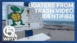 Several boaters identified from video of trash dumped into ocean [upl. by Nove]