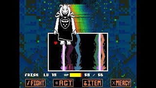 UndertaleUnitale Asriel Dreemurr Lightning Madness Fight [upl. by Eiaj647]