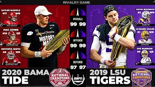 2020 Alabama vs 2019 LSU But In NCAA 23 [upl. by Elyk]