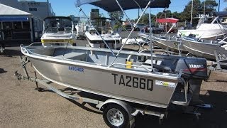 Stessco 430 Catcher  Aluminium Open Dory  tiller steer dinghy  John Crawford Marine [upl. by Larrej]