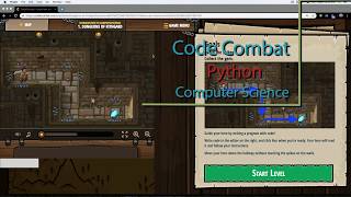 Code Combat Dungeons of Kithgard  Level 1 Python Tutorial with Solution [upl. by Leaj]