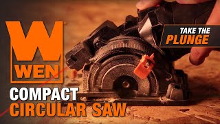 WEN 42Amp 338Inch Plunge Cut Compact Circular Saw  Product Demo [upl. by Marylou356]