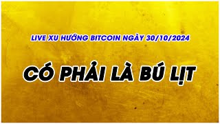 PHÂN TÍCH VÀ NHẬN ĐỊNH XU HƯỚNG BITCOIN NGÀY 30102024 [upl. by Ragen112]