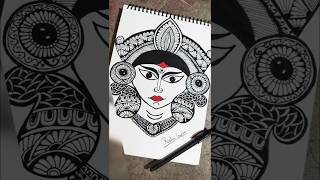 Ma durga Mandala art 🌸।। Beautiful mandala ।।love art song trainding Roshni Gupta 😊 [upl. by Gunther]