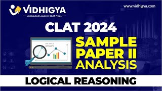 CLAT Sample Paper2  Logical Reasoning Analysis [upl. by Airogerg]