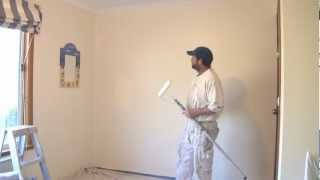 How To Paint A Wall Using A Roller The Best Technique [upl. by Allmon15]