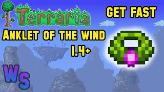 Terraria how to get Anklet of the Wind on 1449 SEED Under 2 minutes [upl. by Steinman]