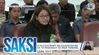 Saksi Part 1 Alice Guo nacontempt na naman Dog meat trade Camilon slay case [upl. by Horacio560]