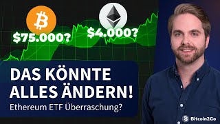 SENSATIONELLE WENDE  Ethereum ETF doch vor Zusage Bitcoin vor Allzeithoch amp Altcoin Season Chance [upl. by Nesyt]