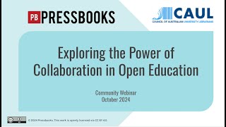 Exploring the Power of Collaboration in Open Education [upl. by Curnin]