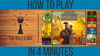 How to Play 7 Wonders Duel in 4 Minutes  The Rules Girl [upl. by Ilagam]