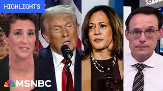 Harris v Trump MSNBC Highlights of Election Day 2024 [upl. by Atteragram]