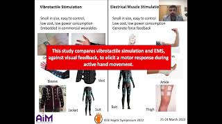 Korres et al A Comparison of Vibrotactile Feedback and EMS IEEE Haptics Symposium 2022 [upl. by Maureene]