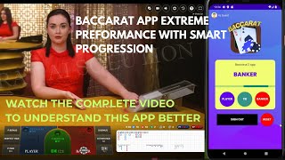 Baccarat App extreme performance with smart progression Watch the complete video to know App better [upl. by Lirva]