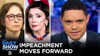 Pelosi Presses On amp Constitutional Scholars Testify  The Daily Show [upl. by Kruter]