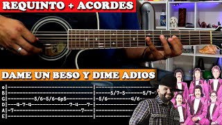 Tutorial  Dame un beso y dime adios  Grupo Yndio ft Carin Leon  Requinto  Acordes  TABS [upl. by Battat420]