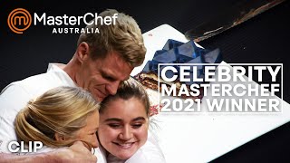 The Winner of Celebrity MasterChef Australia 2021 is  MasterChef Australia  MasterChef World [upl. by Kcinom]