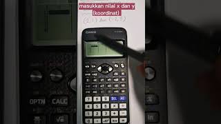 Menentukan kecerunan dan pintasan y bagi 2 titik guna kalkulator fx570ex classwiz [upl. by Keil127]