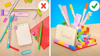 Top School Hacks amp Crafts 🎒😍 Smart School Stationery Ideas [upl. by Ahsotan]