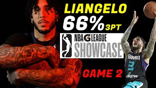 LIANGELO HOLDING A HIGH SHOOTING PERCENTAGE🔥 TOO EASY IN G LEAGUE WINTER SHOWCASE [upl. by Nollad731]