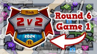 Round 6  Game 1 of the Risk 2v2 World Championship [upl. by Adnicul]