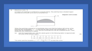 AI SL Paper 1 Problem 6 TZ1 May 2022Trapezoidal ruleIntegral [upl. by Tema]