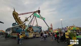 Pirate Ship  James E Strates Shows  Meadowlands State Fair 2024  Huss Rides [upl. by Brandais]