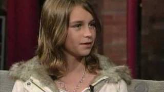 Lily Capehart on David Letterman [upl. by Nordek]