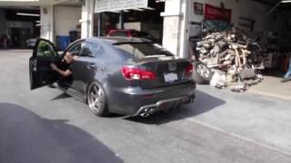 Lexus ISF Hayward amp Scott Exhaust [upl. by Osnola]