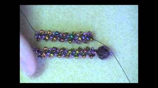 2 Bead Spiral Stitch Earrings [upl. by Assisi319]