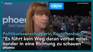 CSUParteitag Interview mit Julia Reuschenbach FU Berlin [upl. by Electra669]