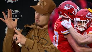 Chiefs Leo Chenal Blocks Field Goal  Asks Travis Kelce for his jersey after Heroics vs Broncos [upl. by Ttihw]