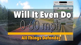 0  60 mph in the defender 200Tdi yes or no [upl. by Reisch]