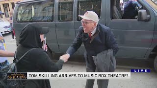 Tom Skilling arrives at Music Box Theater [upl. by Lovato]