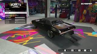 GTA V Bennys Custom Shop  Bravado Gauntlet Classic 1969 Dodge Charger Daytona Full Build [upl. by Nois]