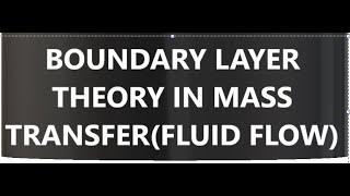 Boundary layer theory [upl. by Prober]