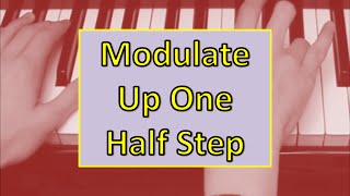 How to Modulate 1 Semitone Up via the Diminished Seventh [upl. by Kaule]