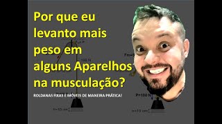 Qual a diferença entre roldana fixa e roldana móvel nos aparelhos de musculação [upl. by Emaj]