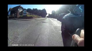 SV18LSL Ford Ranger driver close pass of cyclist Essex Police result Course or Conditional Offer [upl. by Ahseei]