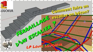 Comment faire un escalier béton 4 le ferraillage [upl. by Nilrah]