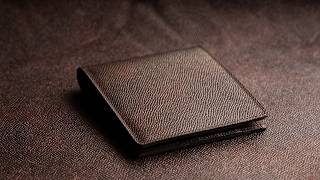 Making a HANDMADE Wallet in the Finest Calf Leather [upl. by Yblek]