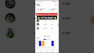 Millionaire Track Referral Code  MT544660 Get Bonus  Millionaire Refer Code Paise Kaise Kamaye [upl. by Ahcatan]